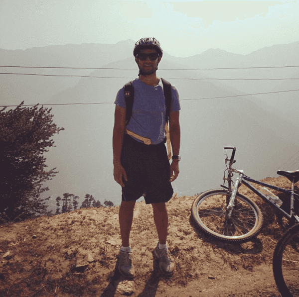 Backpacing in the Himalayas - mountain biking