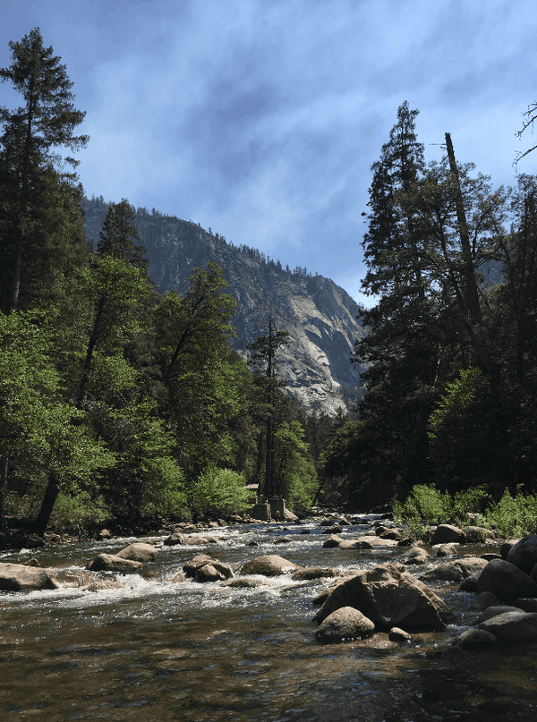 A river through the valley