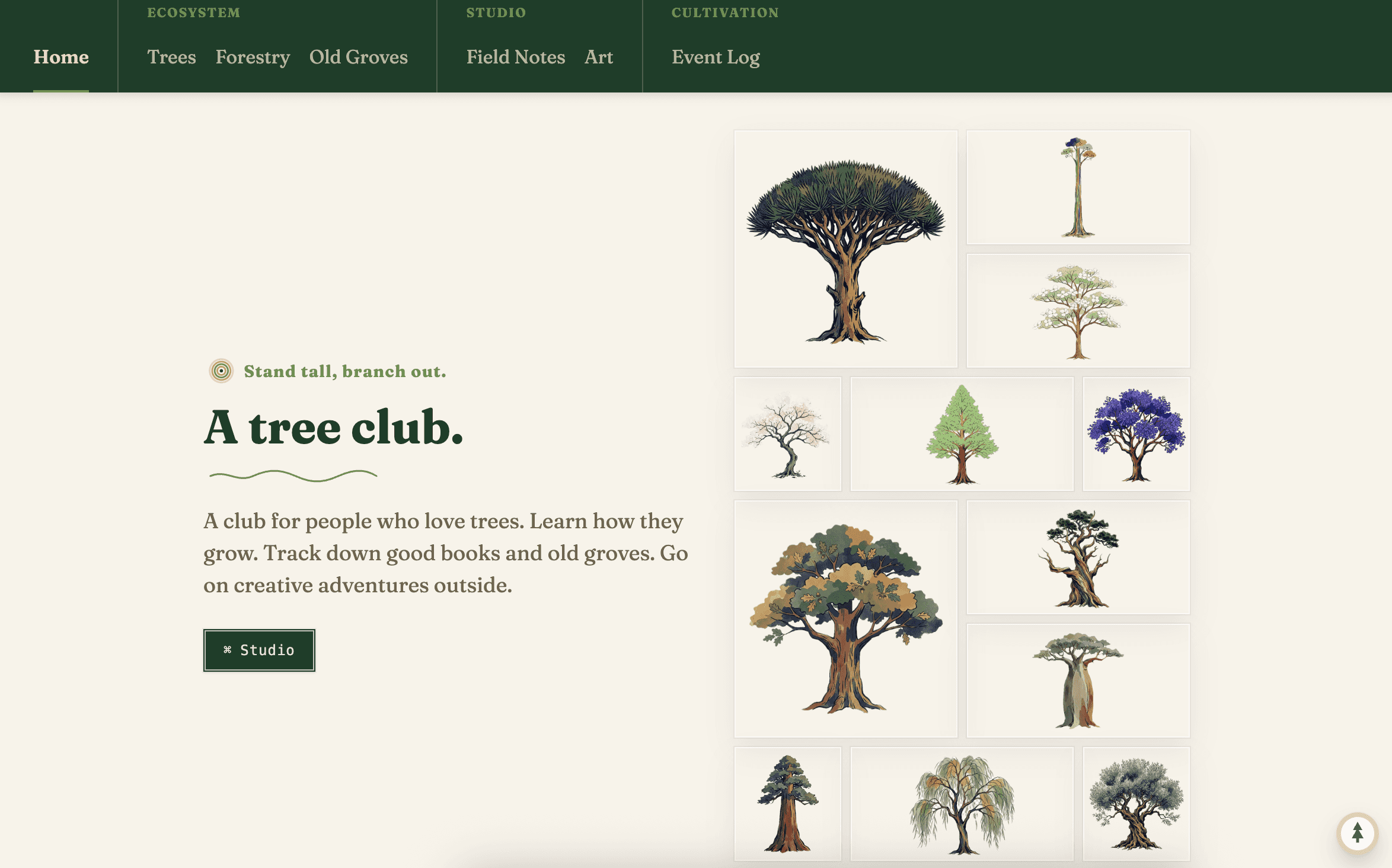a tree club landing